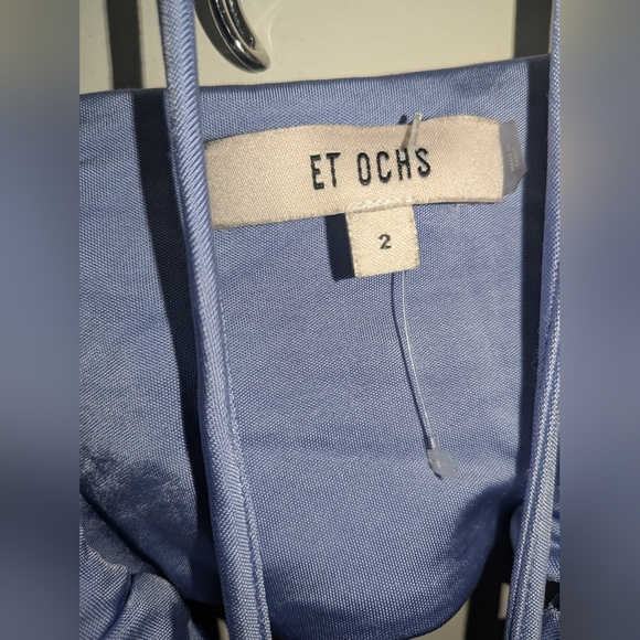 17. NWOT ET OCHS GENESIS CUT-OUT STRETCH SATIN JERSEY GOWN - Picture 8 of 10